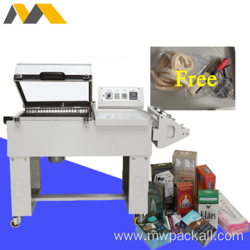 Model FM 5540 Automatic 2 in 1 shrink wrapping machine, shrink packing machine use POF or PVC film